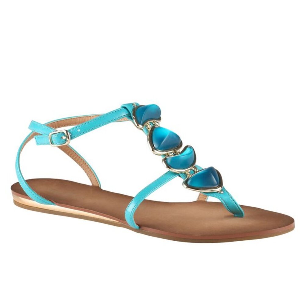 Aldo Turquoise Blue Sandals - Size 6
